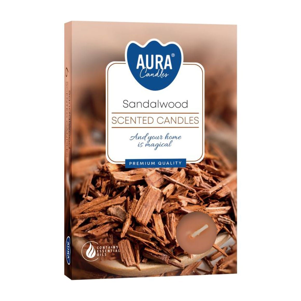 Катерина Г. Ароматические свечи Bispol Scented Candle Sandalwood, 6 шт (р15-81) photo