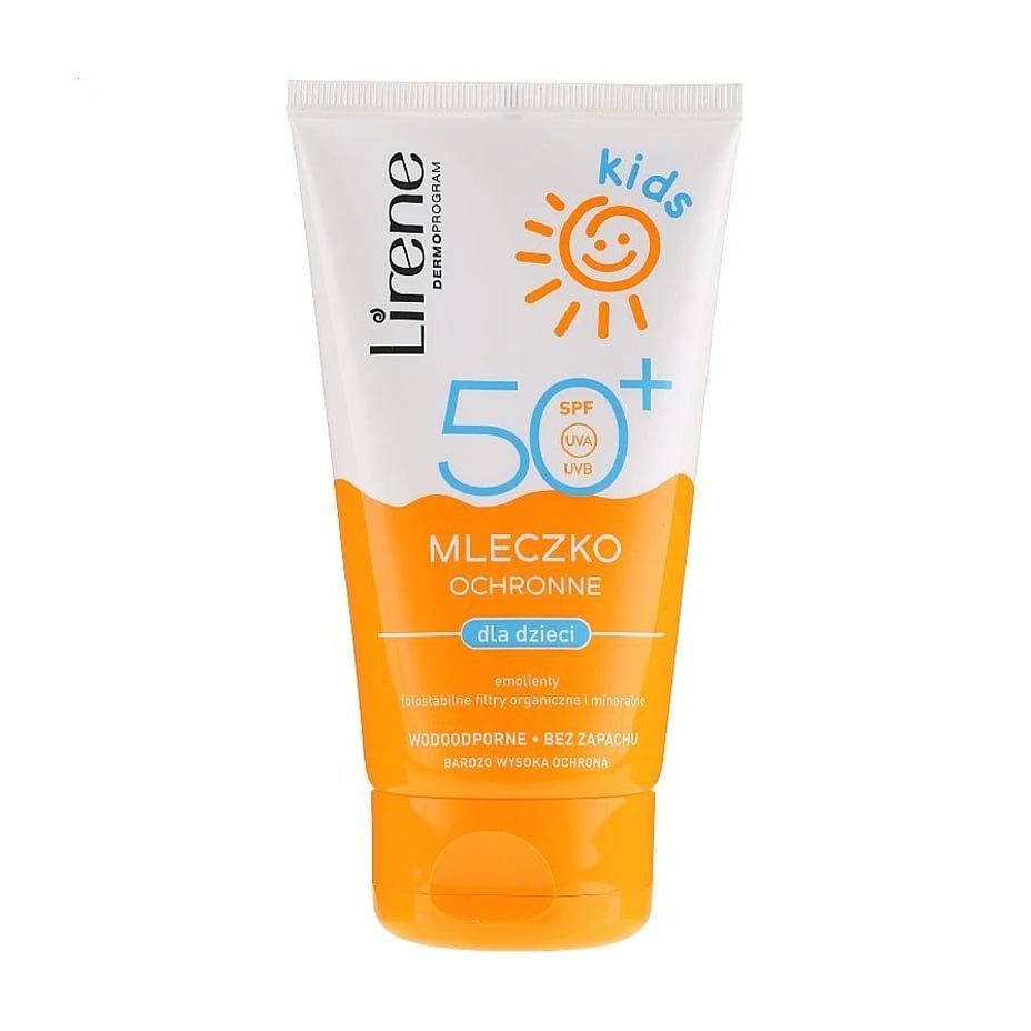 Тетяна Бабій Дитяче сонцезахисне молочко для обличчя та тіла Lirene Kids Sun Protection Milk SPF 50+, 150 мл photo