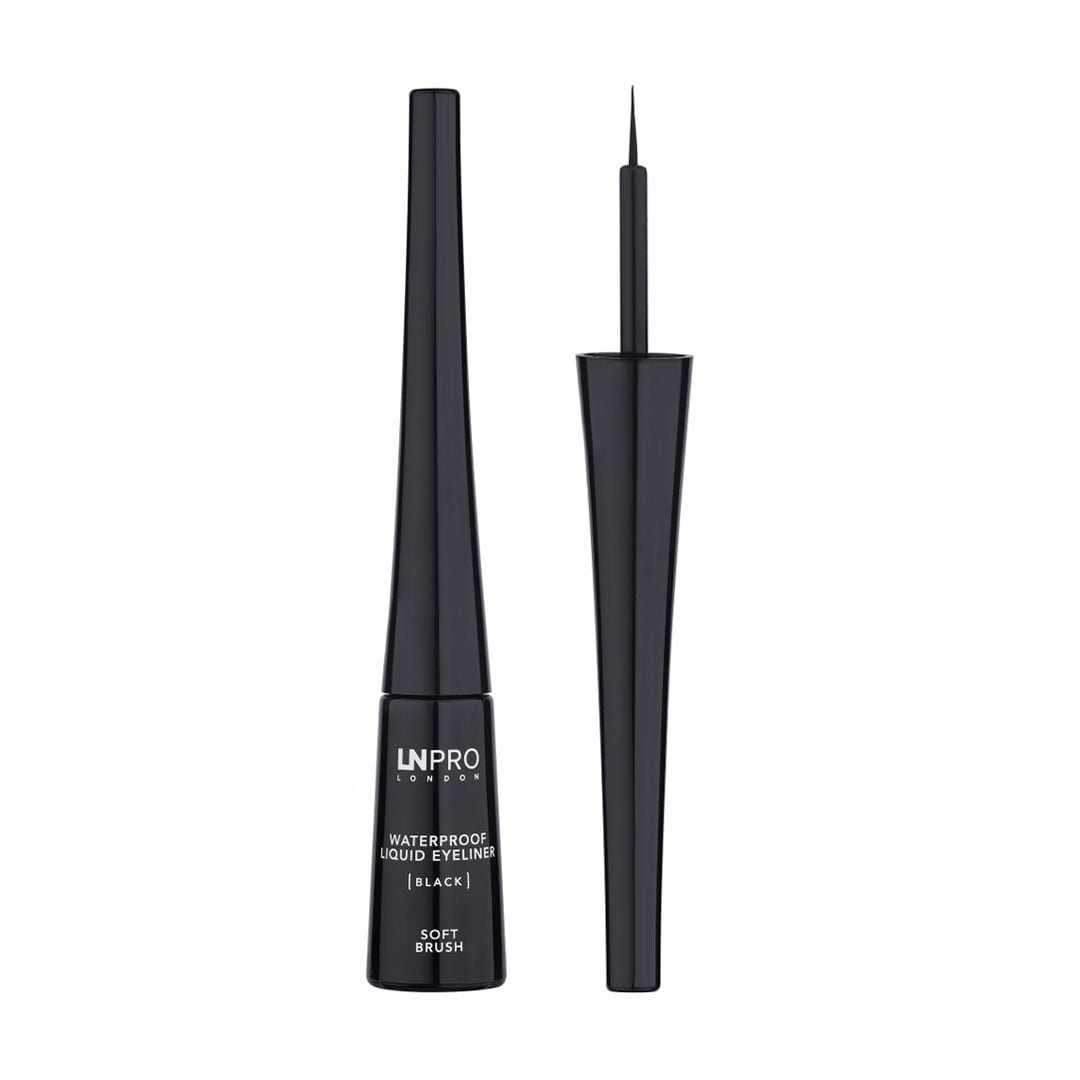 Єлизавета П. Рідка підводка для очей LN Pro Liquid Eyeliner Waterproof Soft Brush водостійка, з м'яким пензликом, 101 чорна, 3.5 г photo