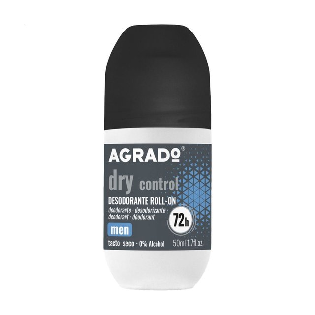 Шариковый дезодорант-антиперспирант Agrado Dry Control Deodorant Roll-On мужской, 50 мл