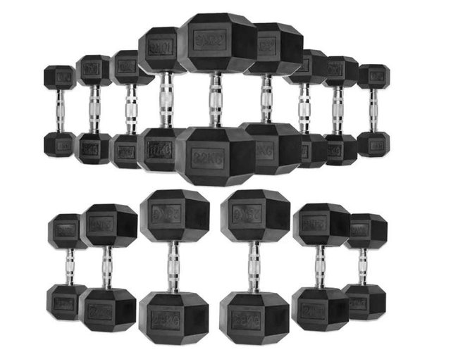 Гексагональний гантельний ряд Fitnessport FF 51D2C-16/38kg (12 пар) 616 кг (2154079)
