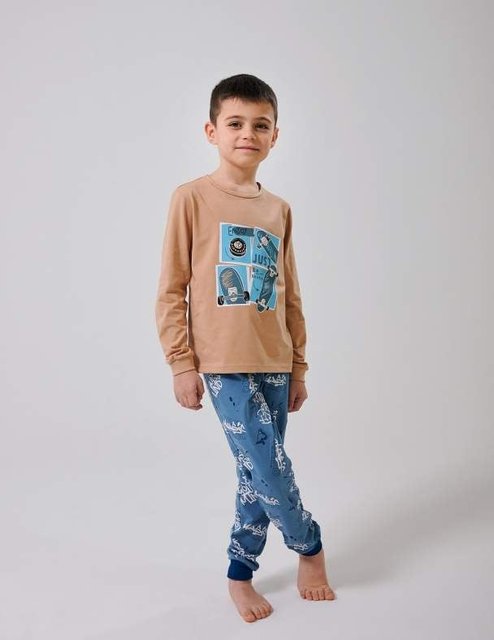 Пижама для мальчика SMIL 104775-1 Кофейный р.146 (2334591)