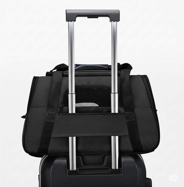 Сумка-переноска для домашніх тварин Pet Pro 44x25x28 см Чорний (IBA020B1) (2590908)