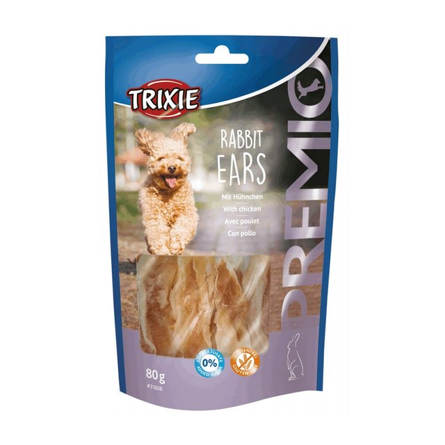Уценка! Лакомство для собак Trixie Premio Rabbit Ears, 80 г