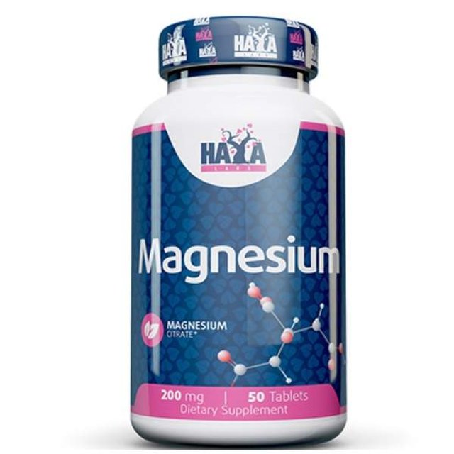 Микроэлемент Магний Haya Labs Magnesium Citrate 200 mg 50 Tabs (869237)